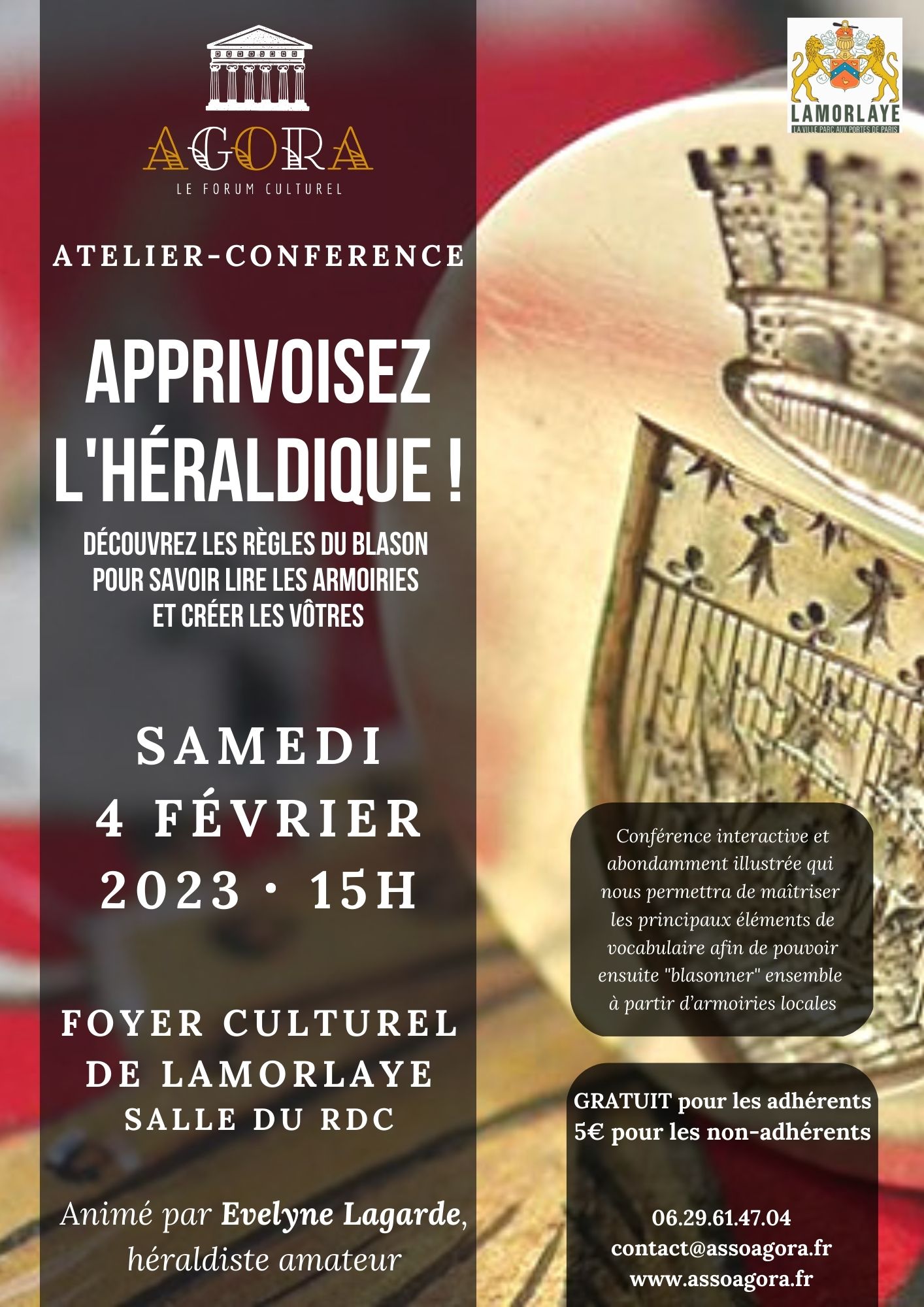 Atelier-conférence – Apprivoisez l’héraldique ! – le 4 février 2023